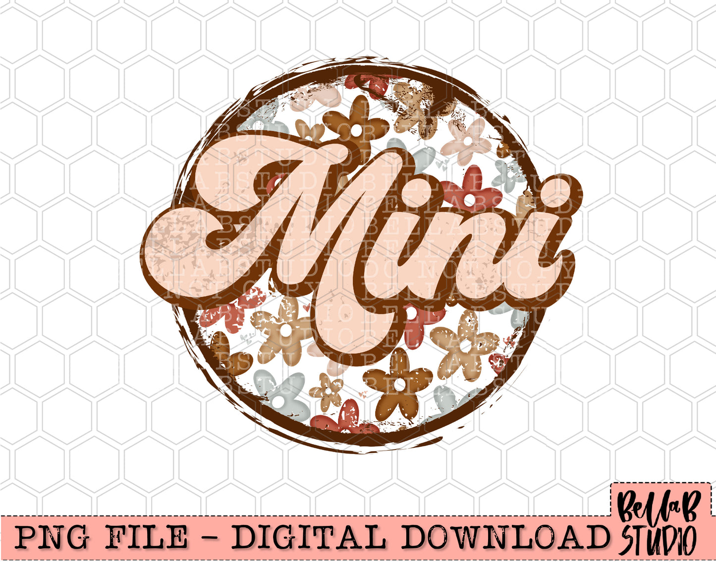 Boho Floral Mini Sublimation Design