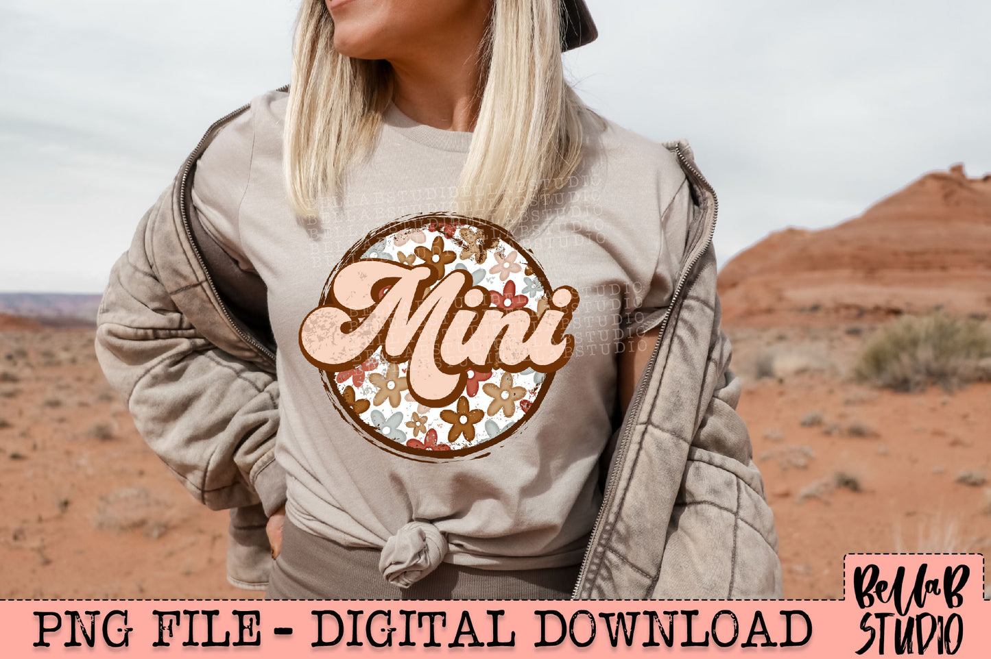 Boho Floral Mini Sublimation Design