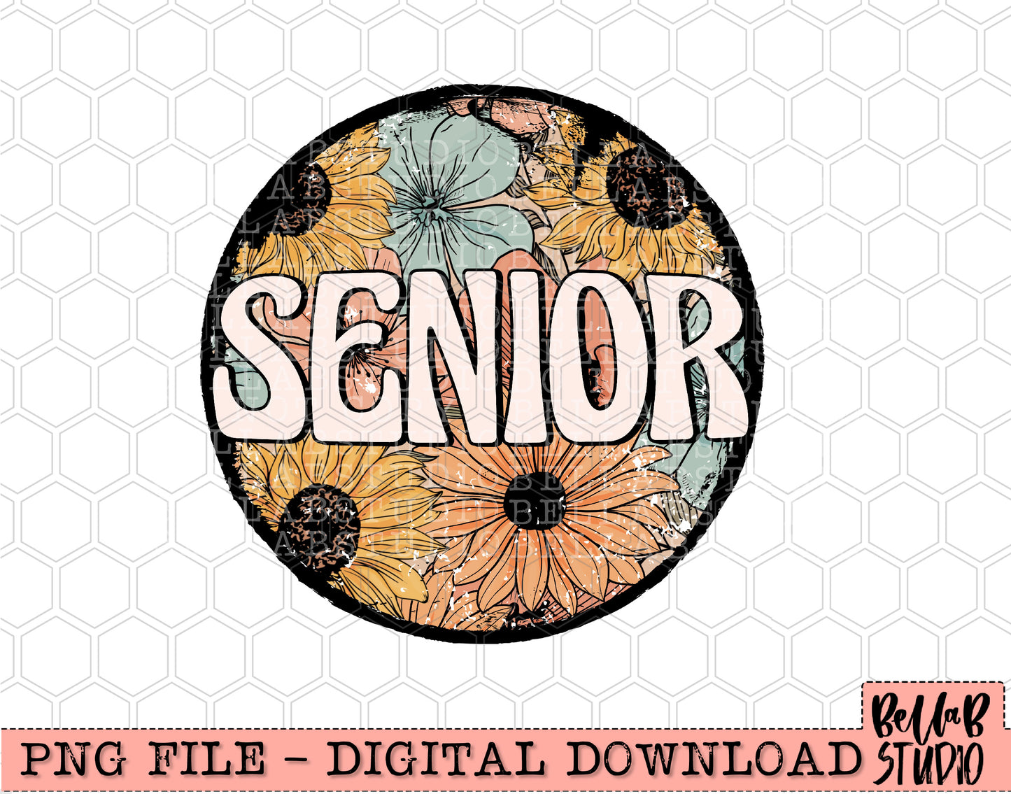 Copy of Retro Floral - Senior Sublimation Design