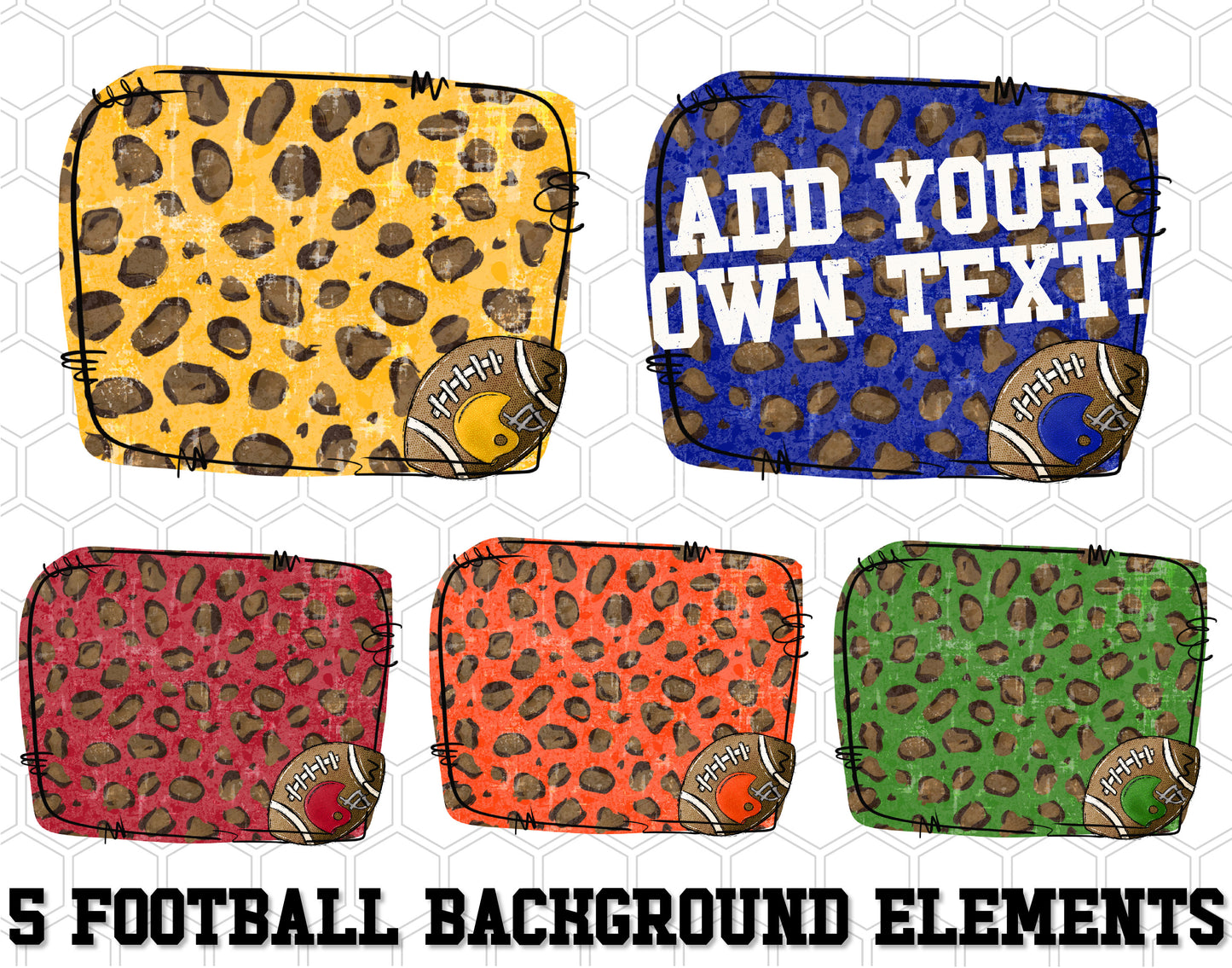 Football Elements Background Bundle