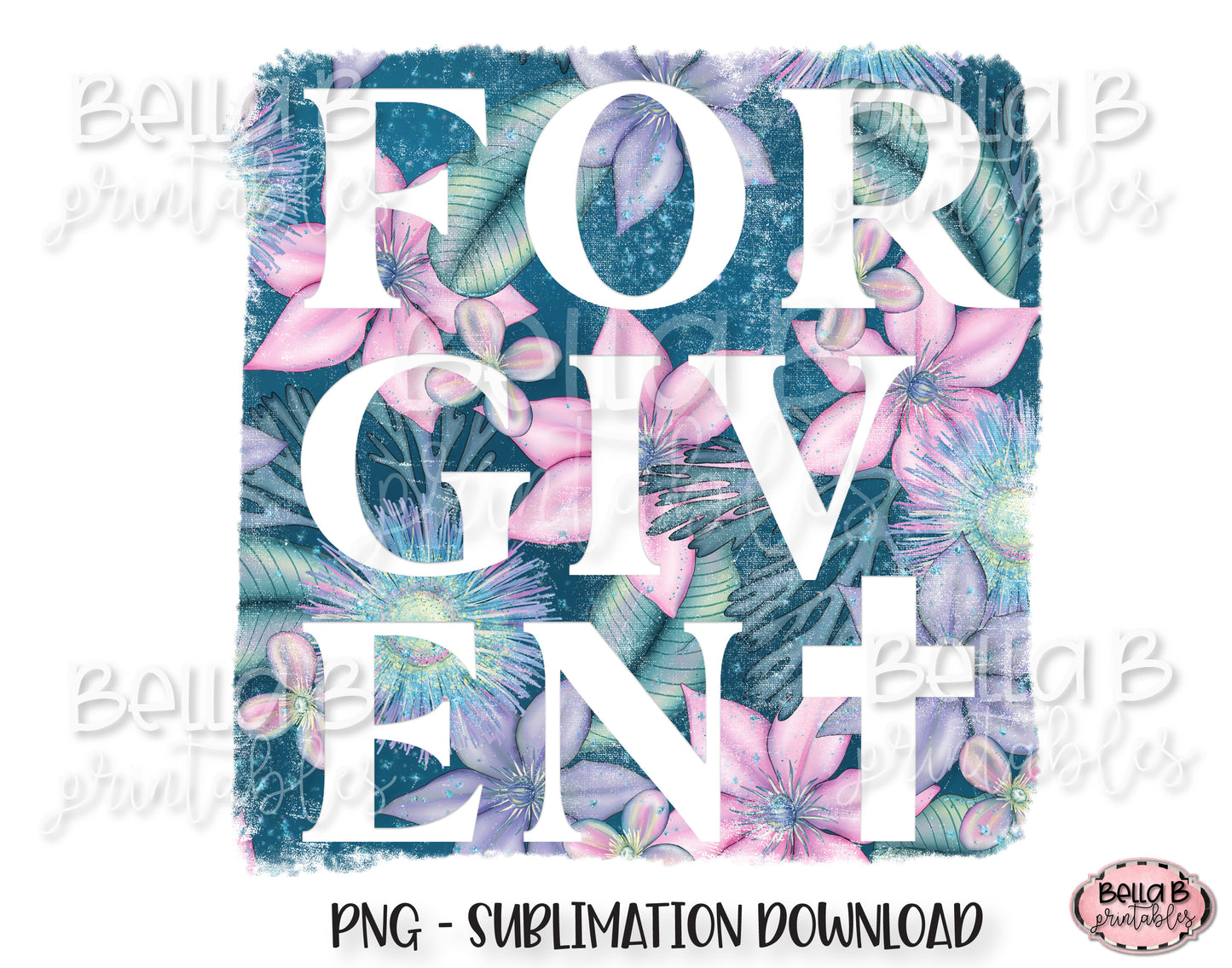 Forgiven Sublimation Design, Christian Design