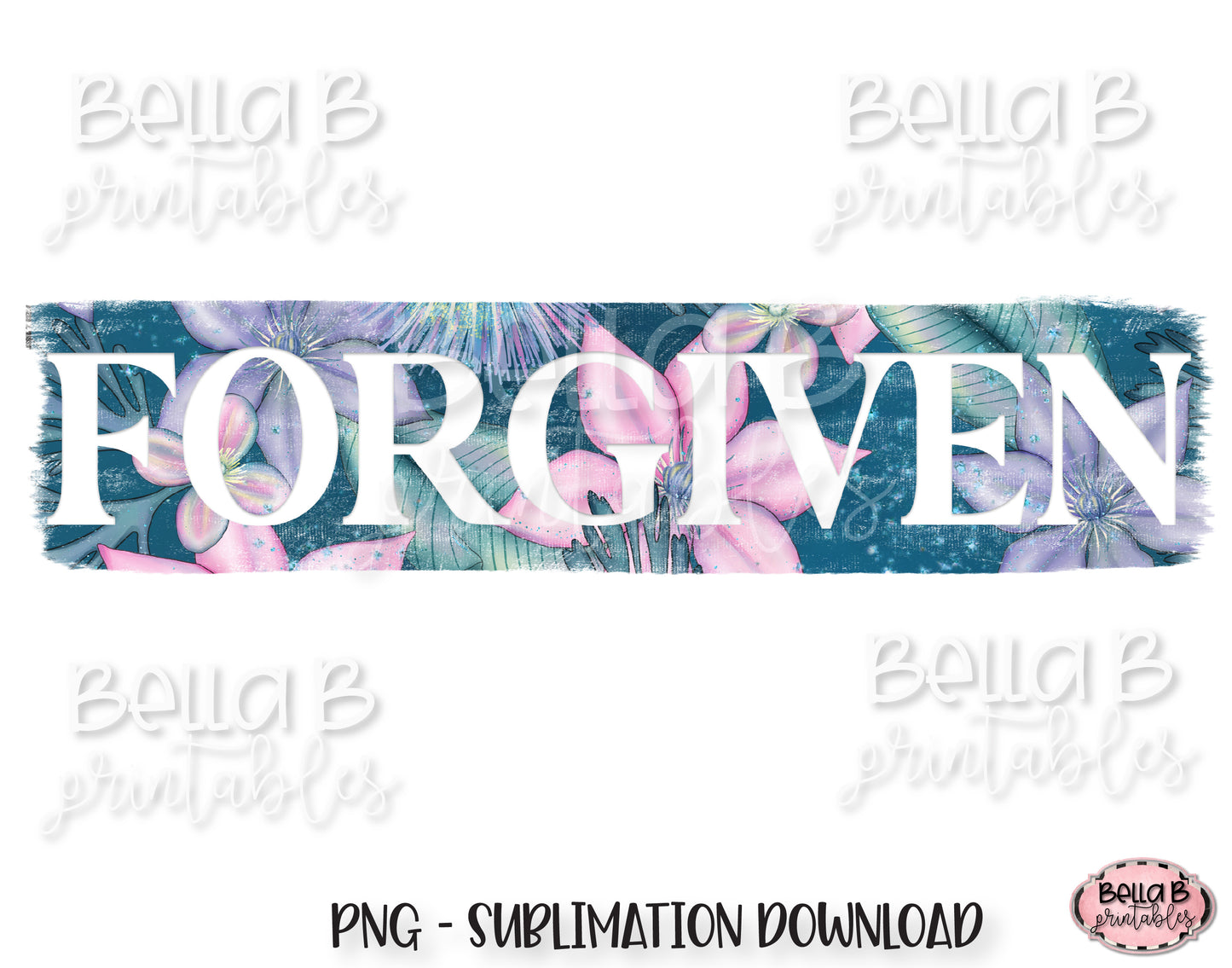 Forgiven Sublimation Design, Christian Design