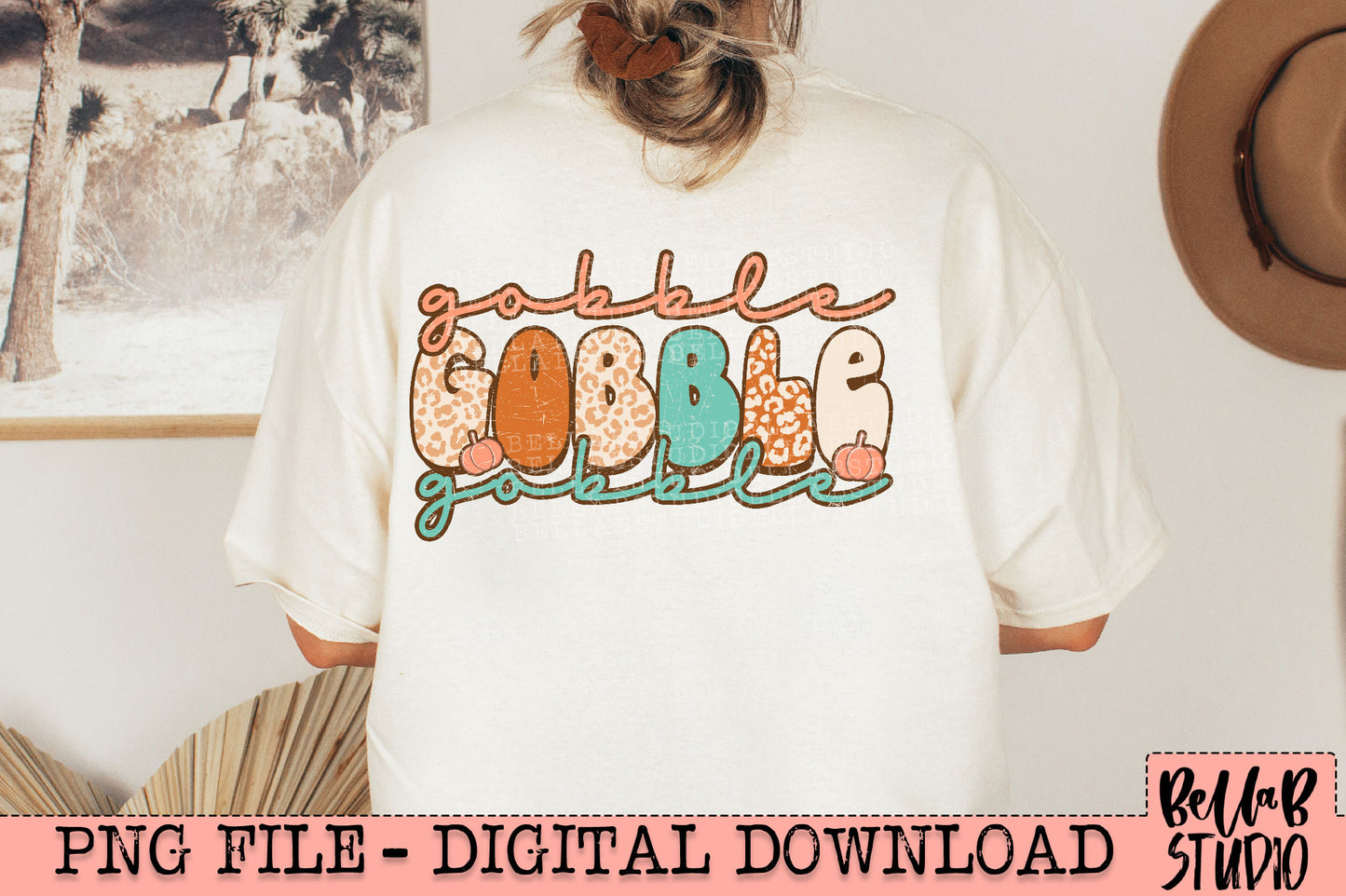 Gobble Gobble Gobble PNG Design