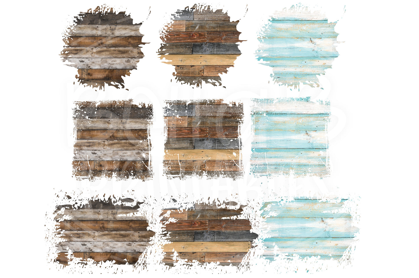 Distressed Wood Sublimation Background Bundle, Backsplash