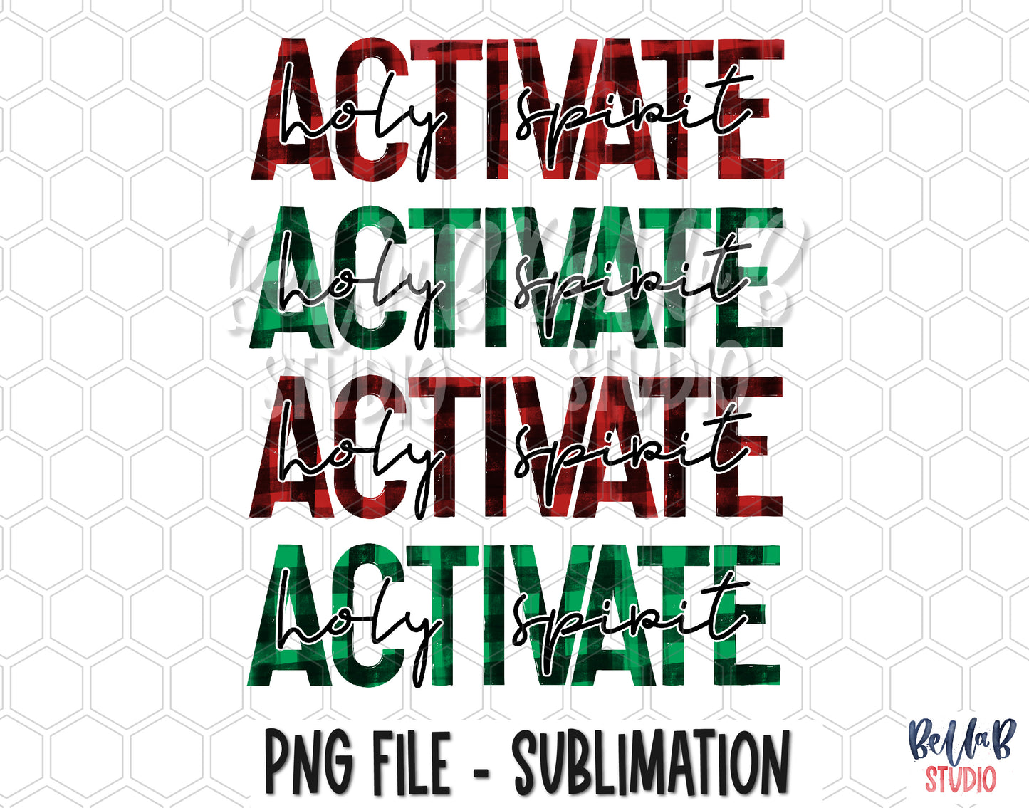 Holy Spirit Activate Sublimation Design