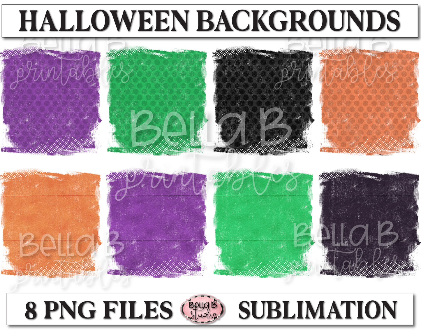 Halloween Sublimation Background Bundle, Backsplash