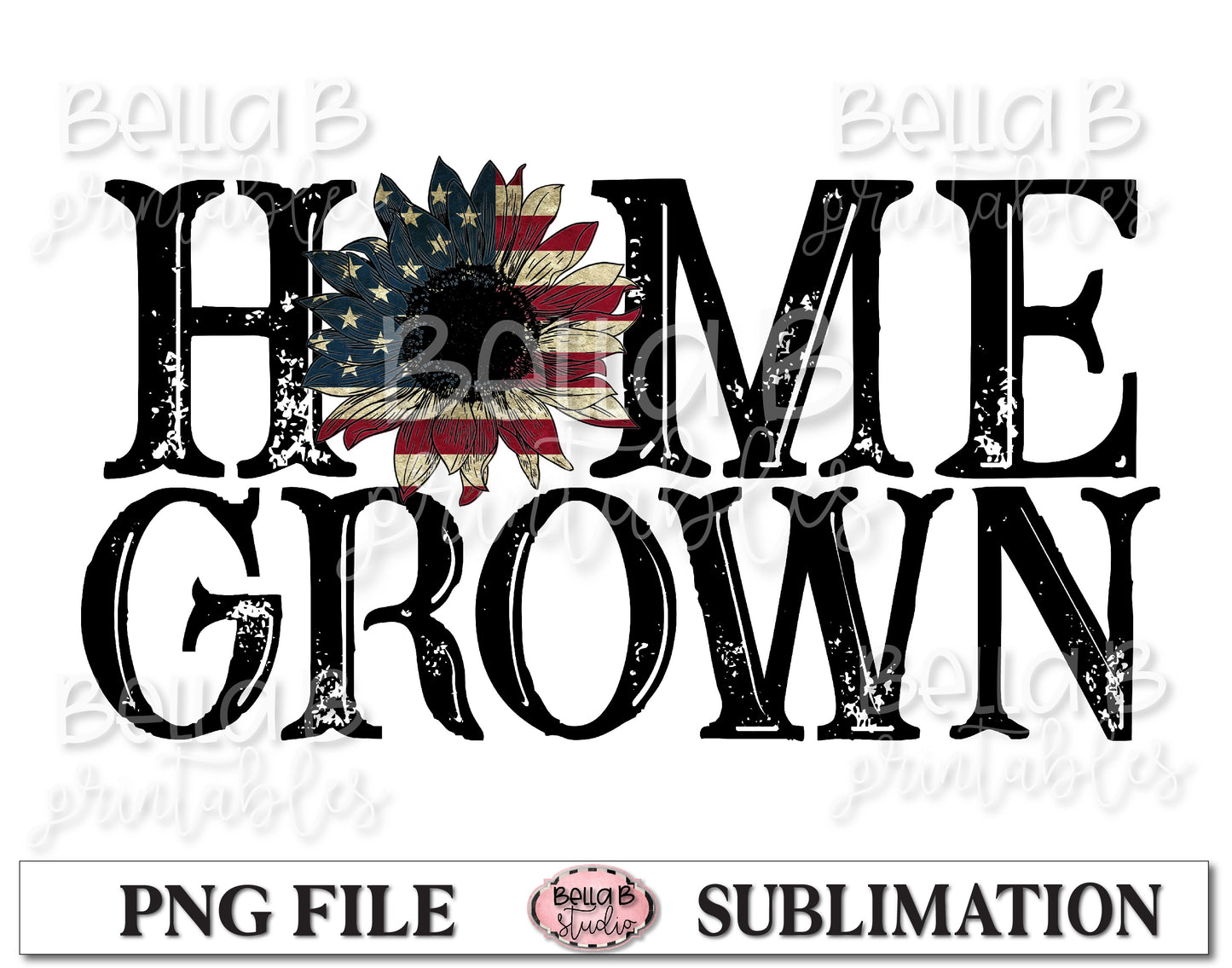 Home Grown Sublimation Design