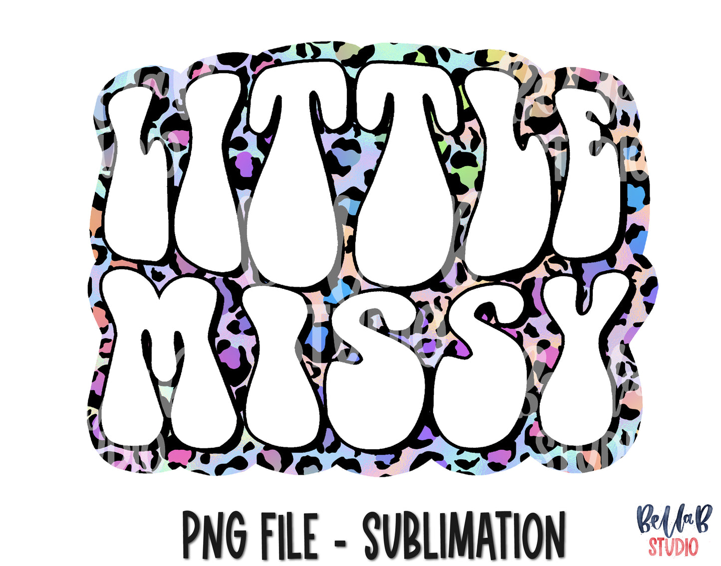 Leopard Little Missy Sublimation Design