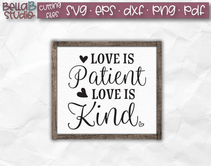 Love Is Patient Love Is Kind SVG File