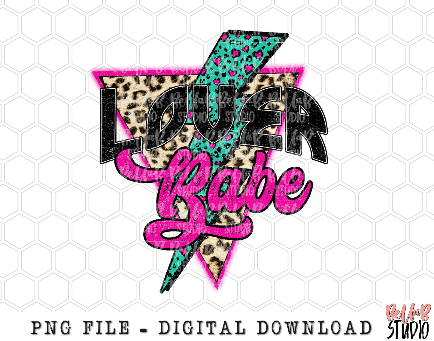 Lover Babe Rock Bolt PNG Sublimation Design