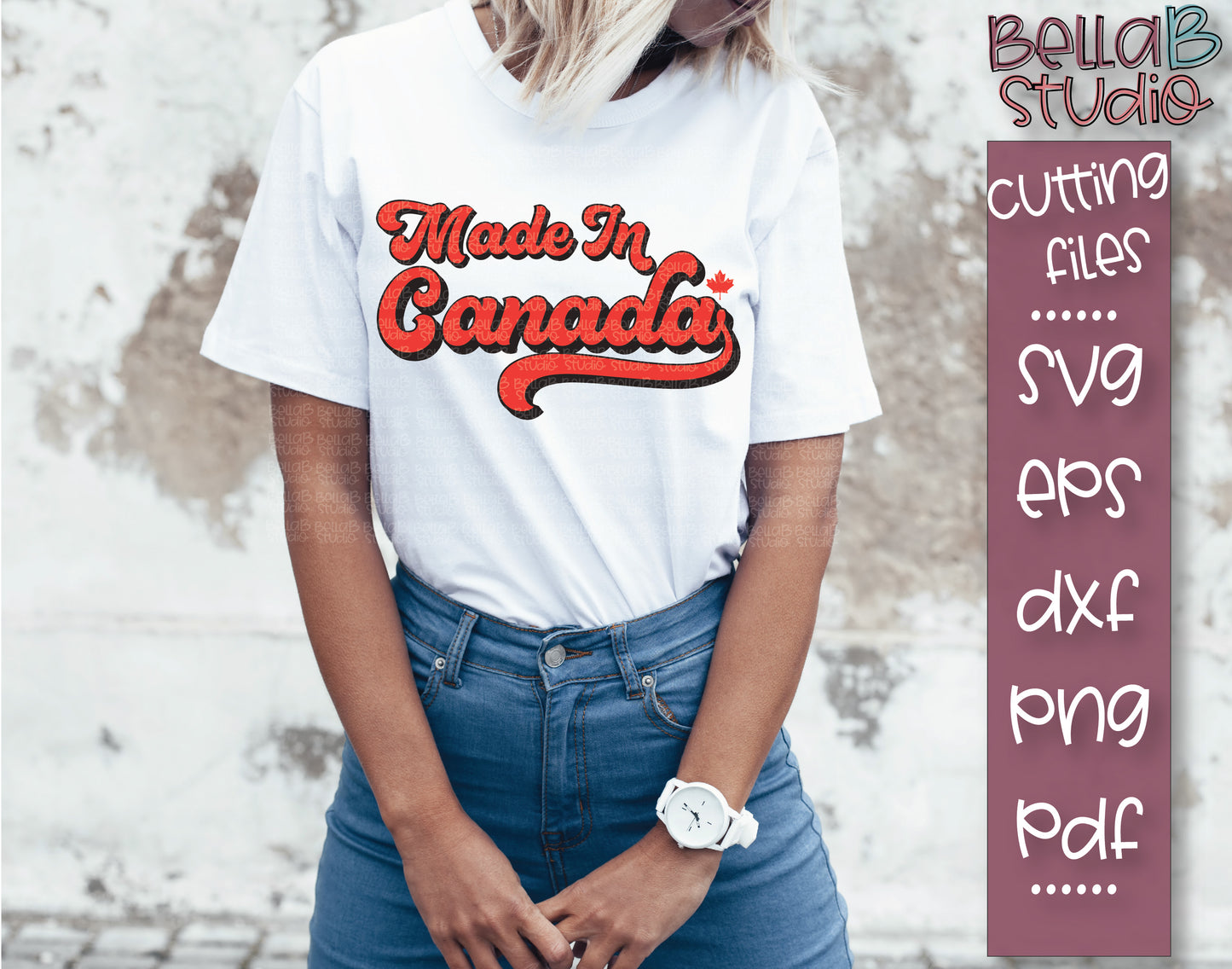 Made In Canada SVG File, Retro Canada SVG File