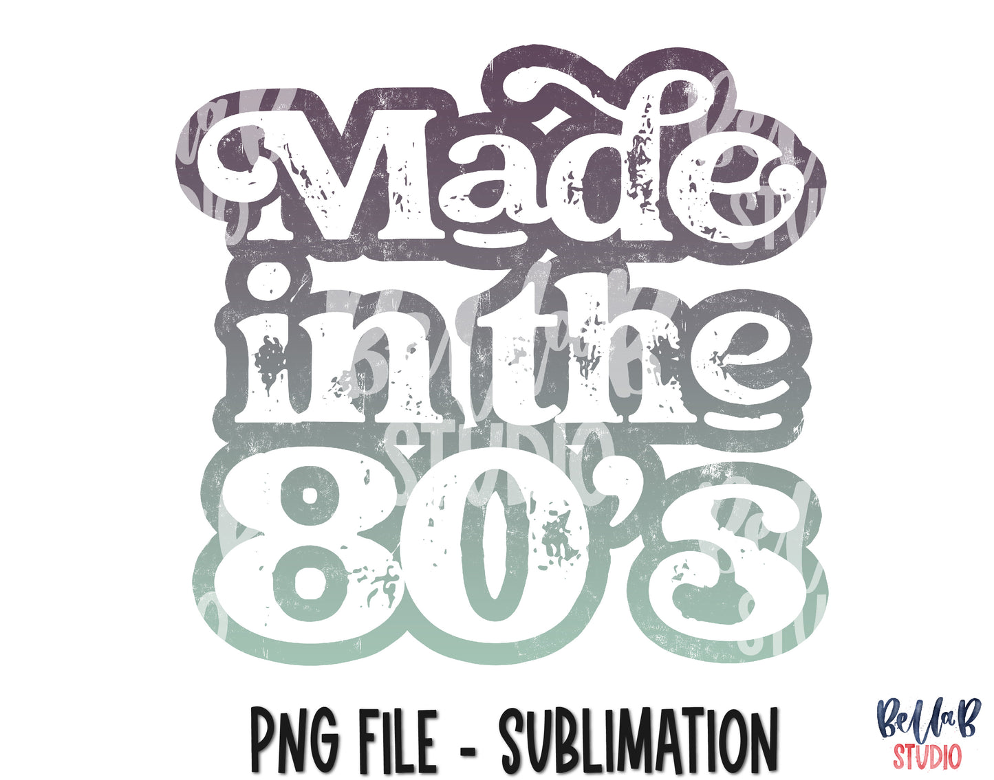 Made In The 80's Sublimation Design