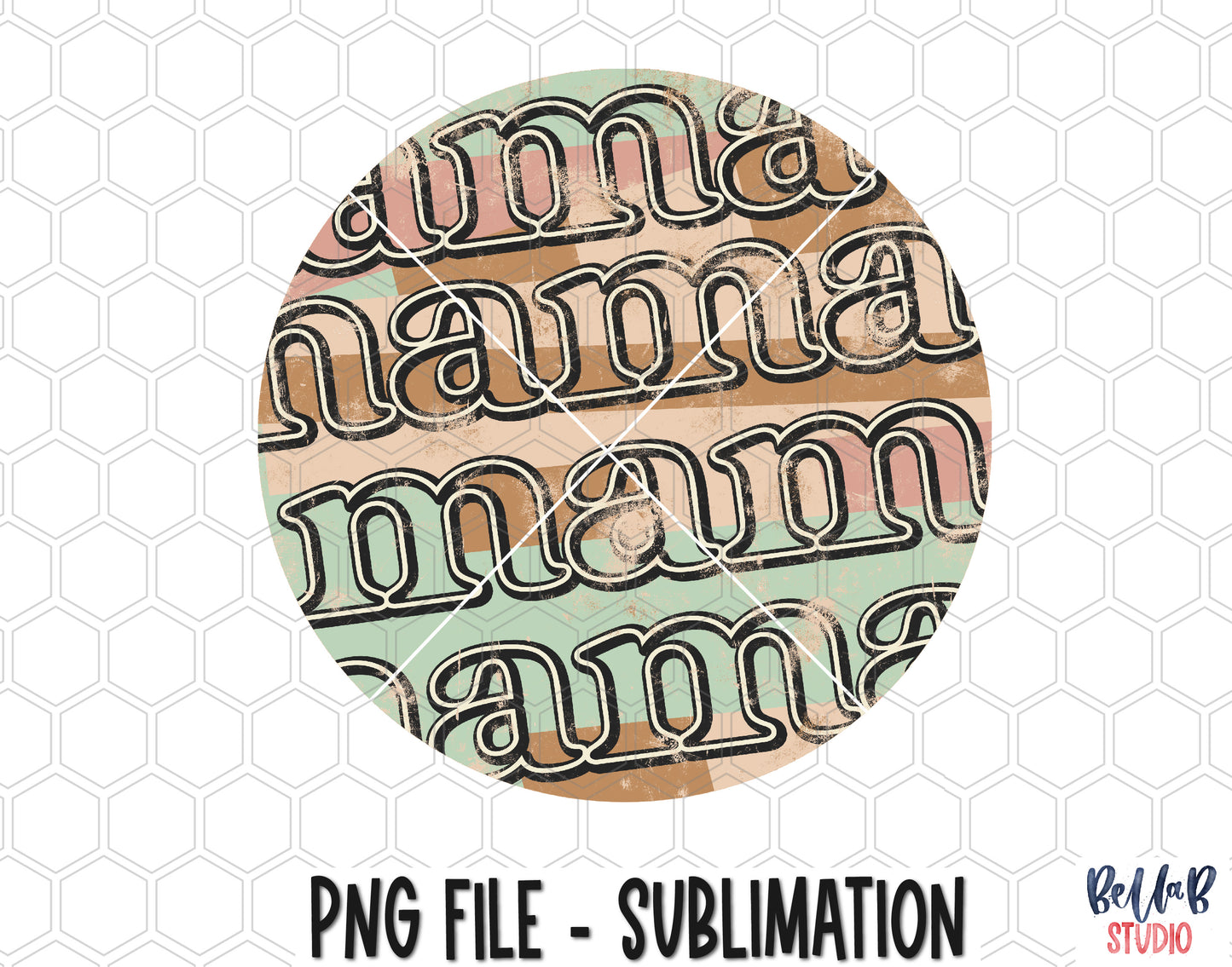 Retro Mama Sublimation Design