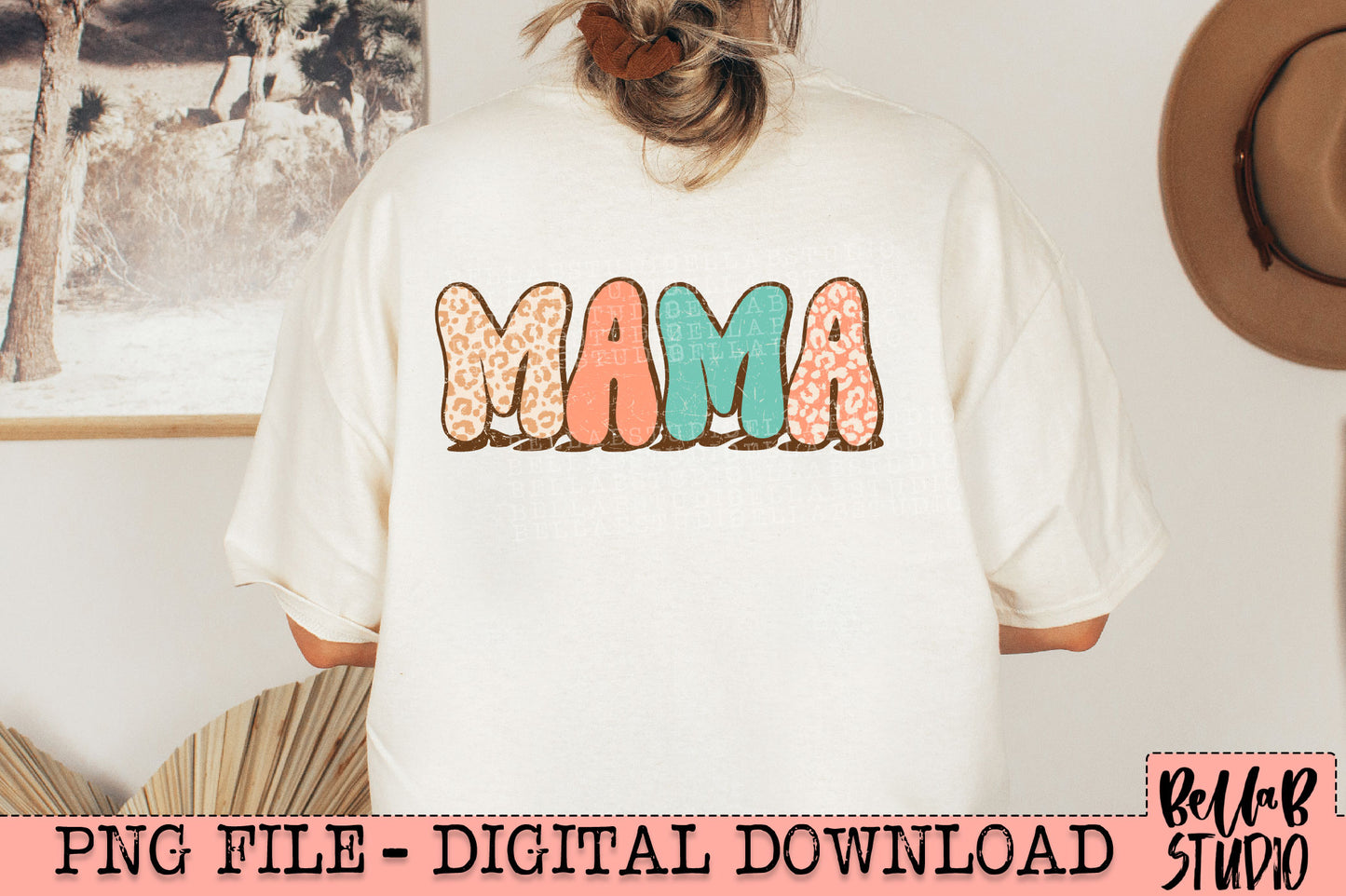 Retro Neutral MAMA PNG Design