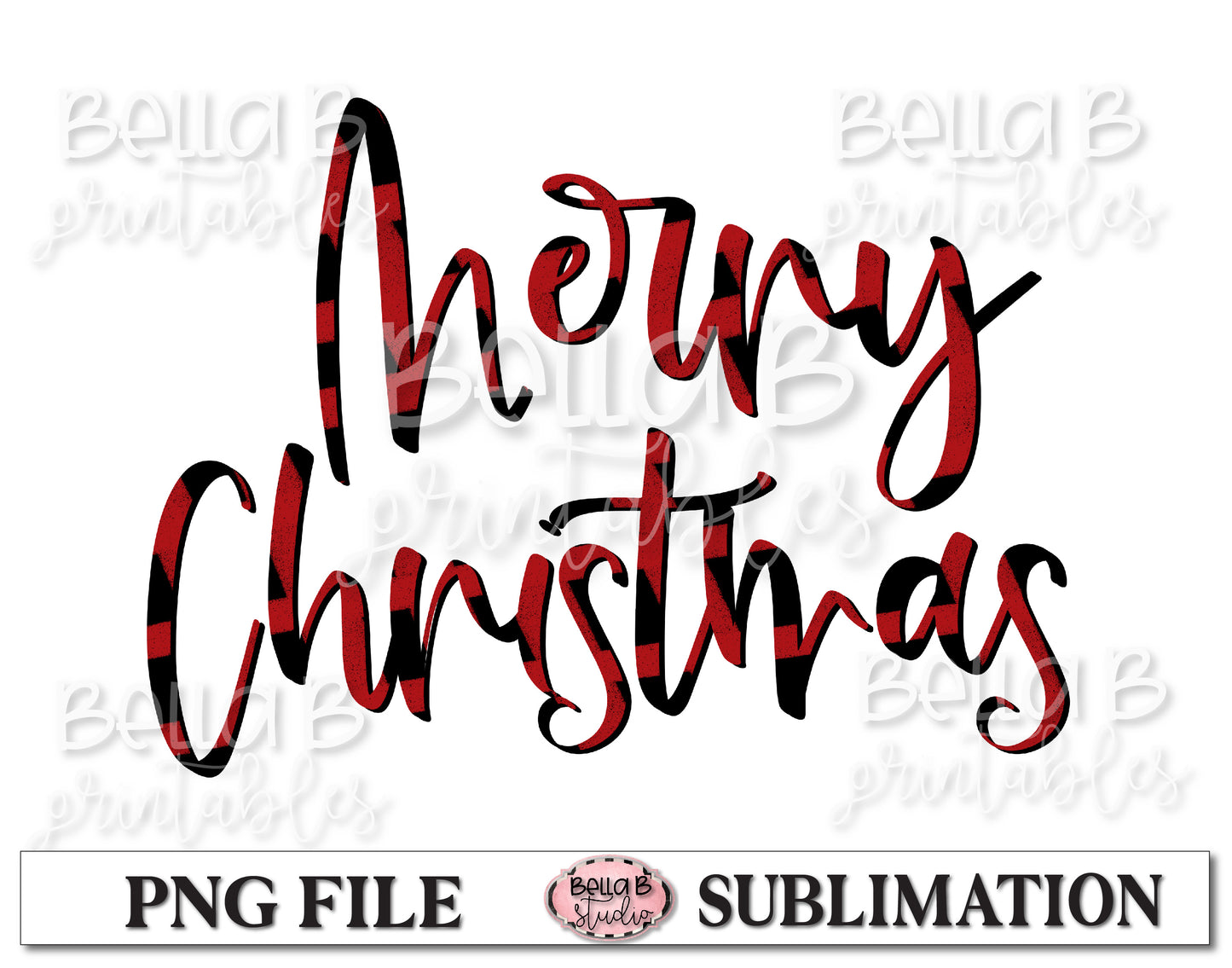 Merry Christmas Sublimation Design