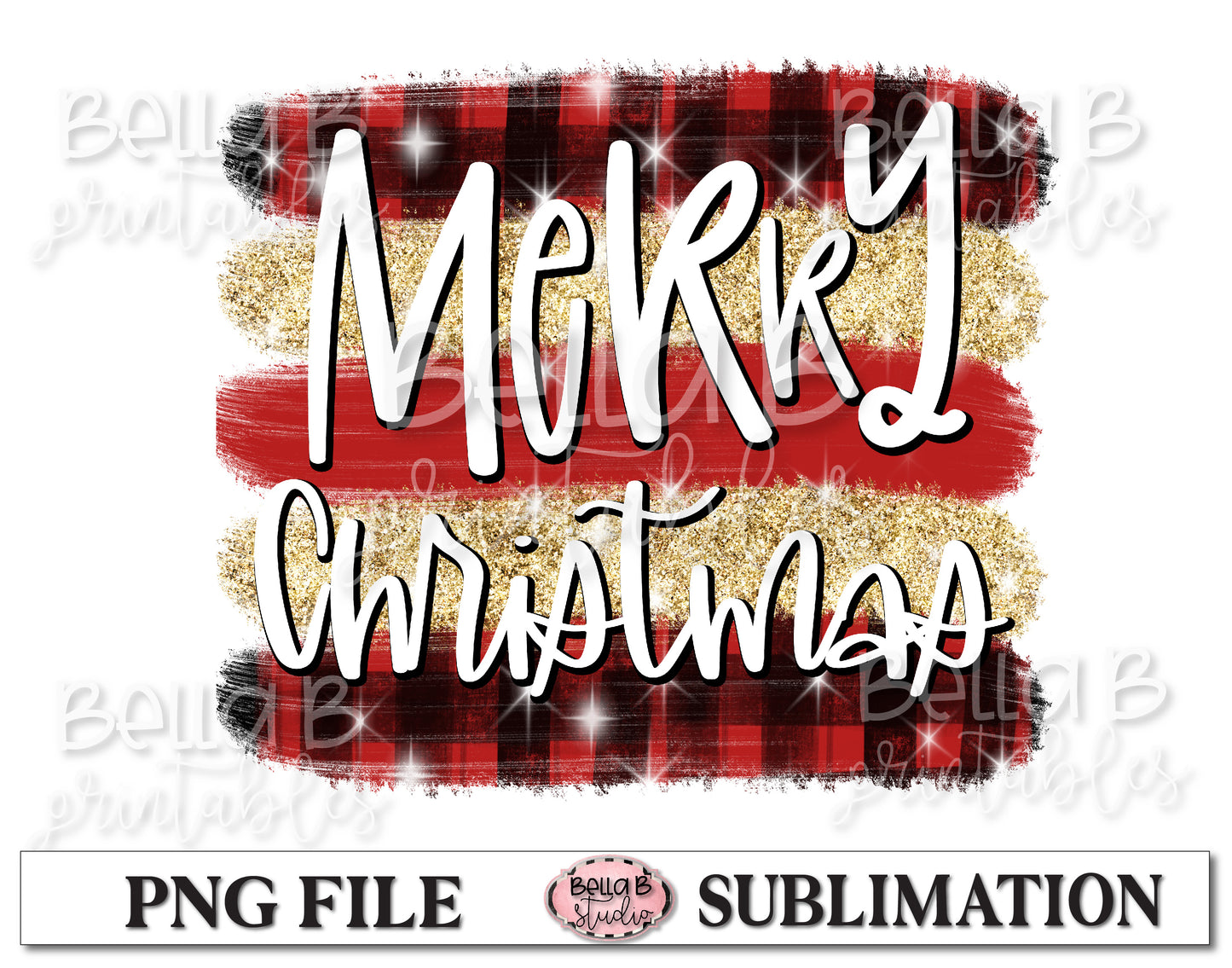 Merry Christmas Sublimation Design
