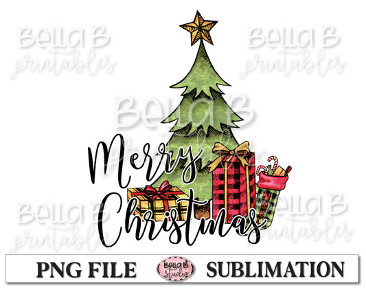 Merry Christmas Sublimation Design