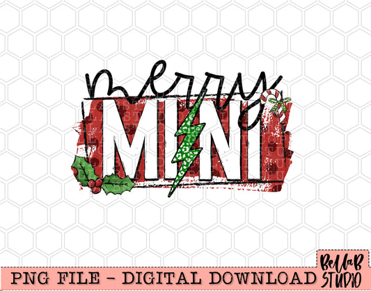 Merry Mini Bolt PNG Design