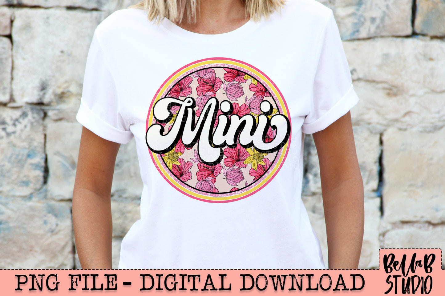 Bright Floral Mini PNG Design