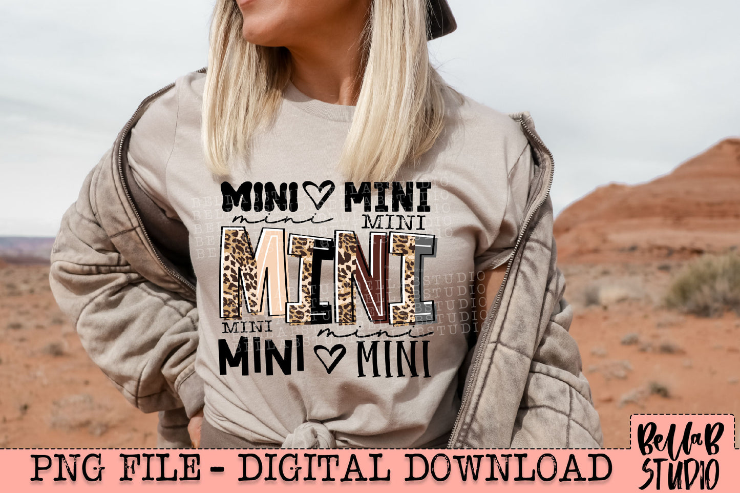 Mini Leopard Collage PNG Design