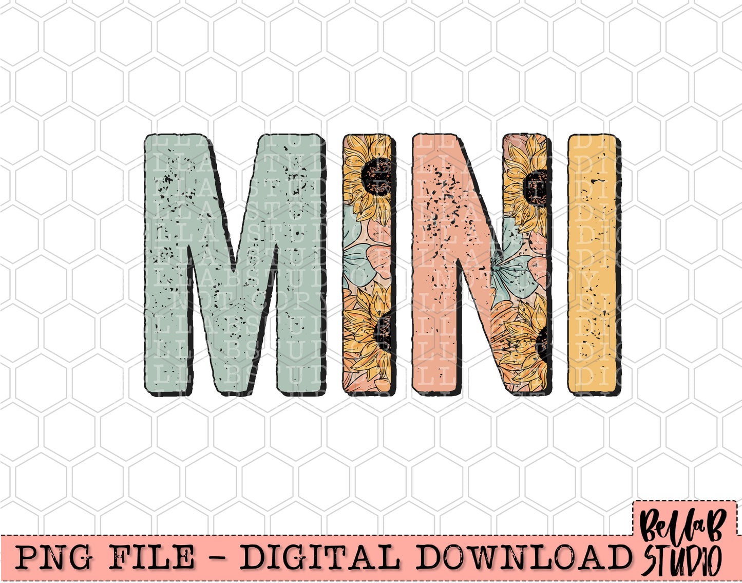 Mini Vintage Floral PNG Design