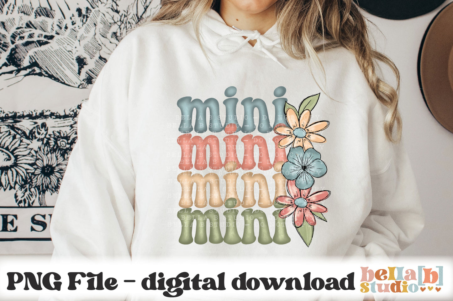 Floral Spring Mini PNG Sublimation Design