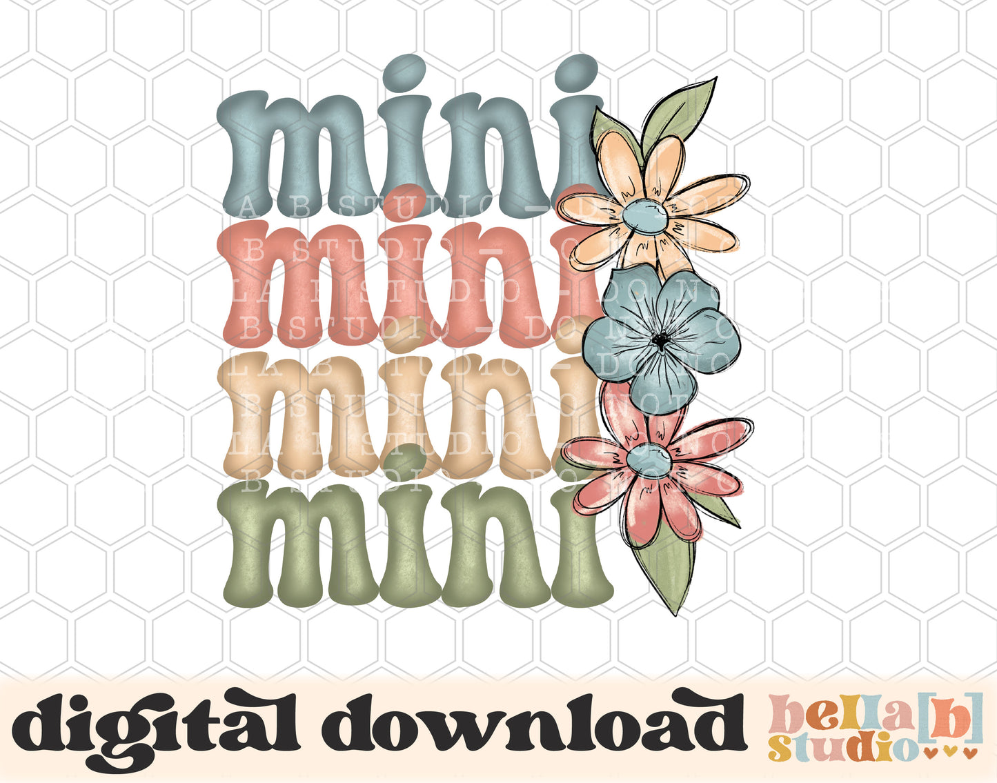 Floral Spring Mini PNG Sublimation Design