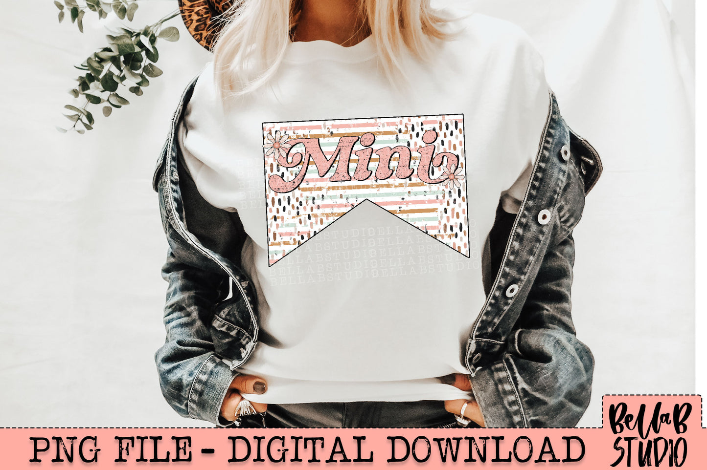 Western Light Floral Mini PNG Sublimation Design