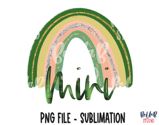 St Patrick's Mini Rainbow Sublimation Design