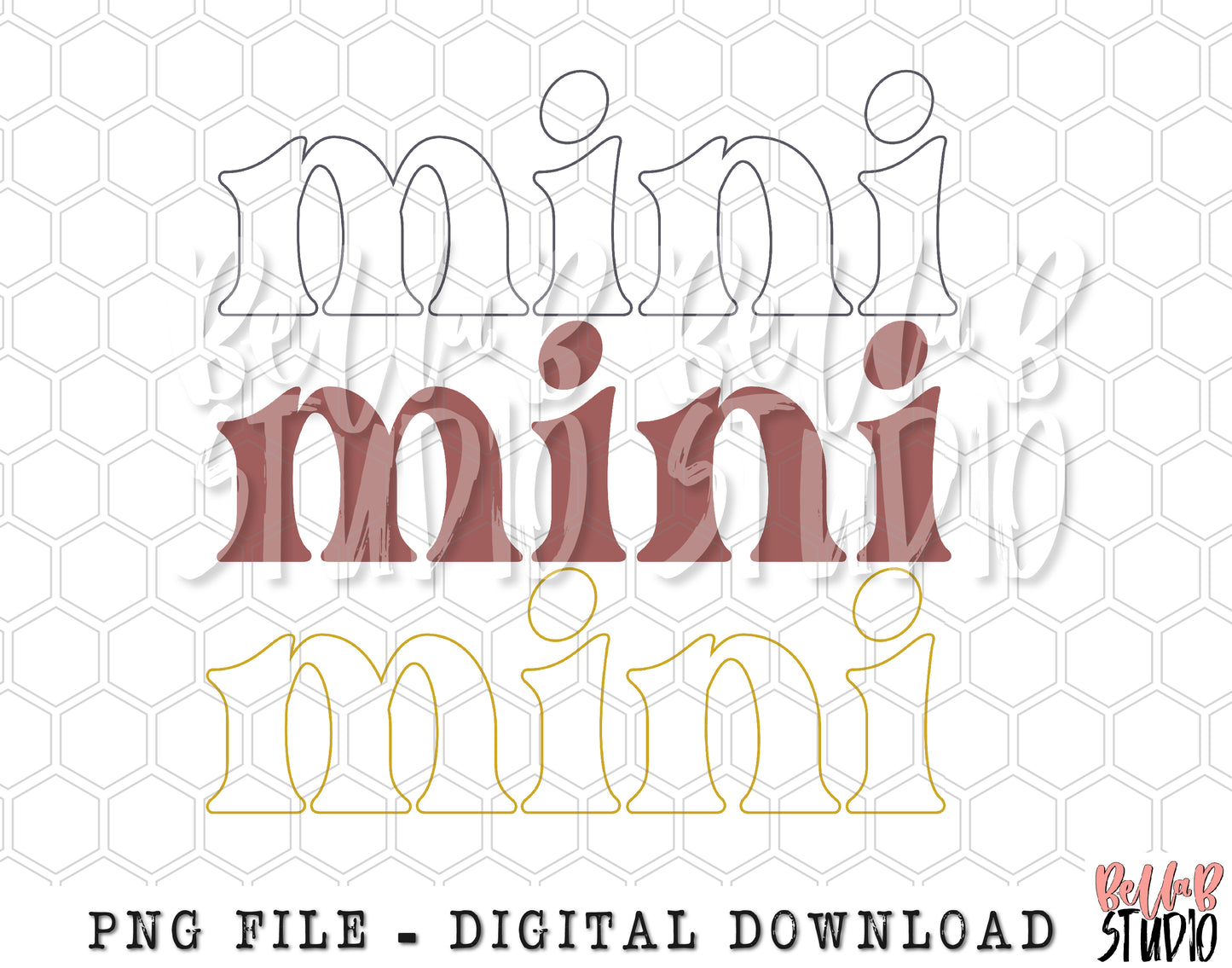 Neutral Mini Stack Sublimation Design