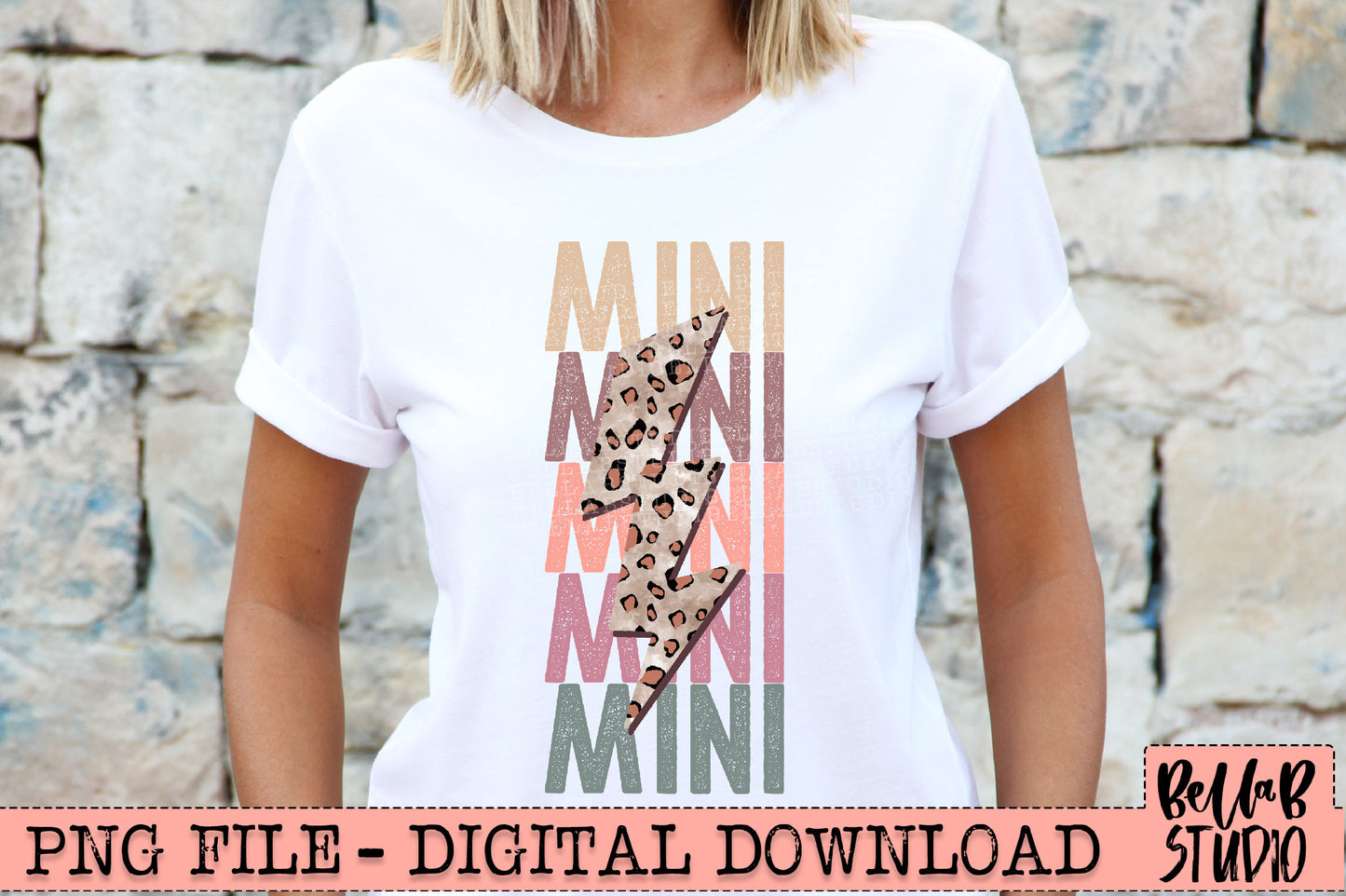Spring Leopard Bolt Mini PNG Sublimation Design