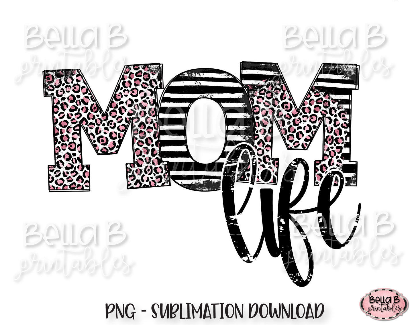 Momlife Sublimation Design