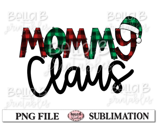 Mommy Claus Sublimation Design
