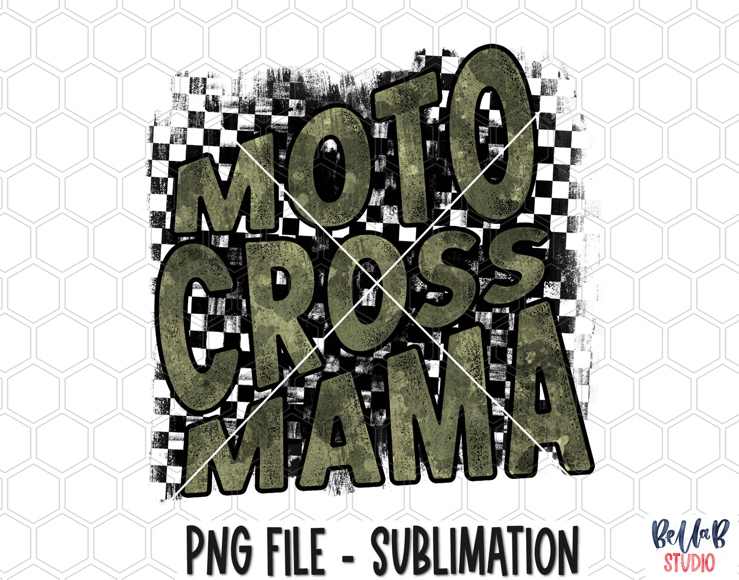 Motocross Mama Sublimation Design