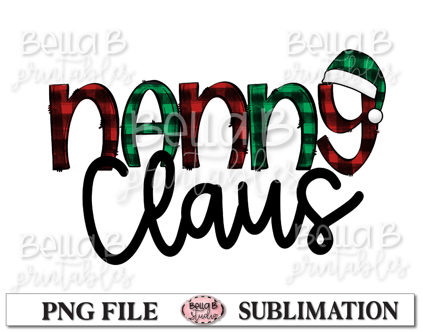 Nanny Claus Sublimation Design