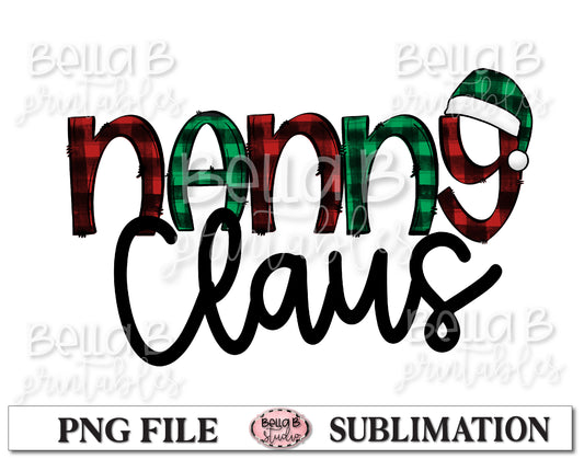 Nanny Claus Sublimation Design