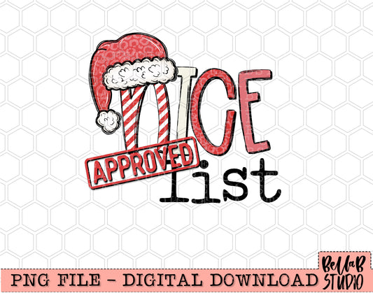 Nice List Approved PNG Design