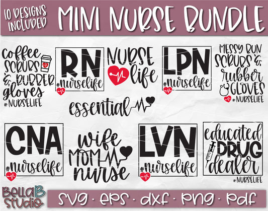 Nursing SVG Bundle, Nurse SVG Bundle