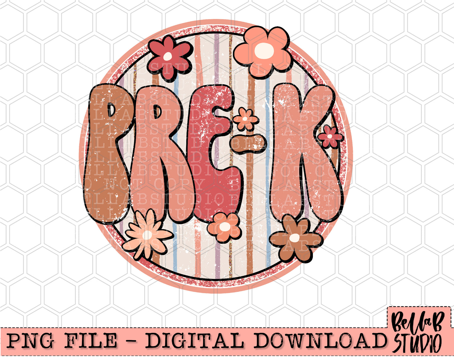 Boho Retro PRE-K PNG Design