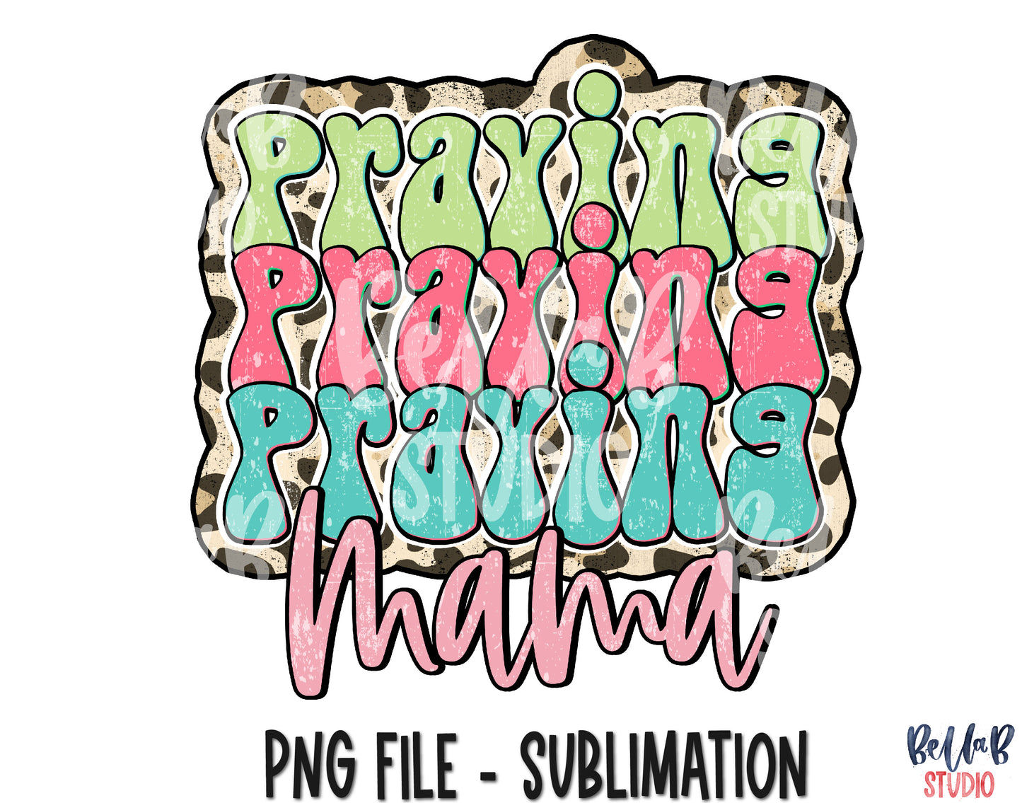 Praying Mama Sublimation Design