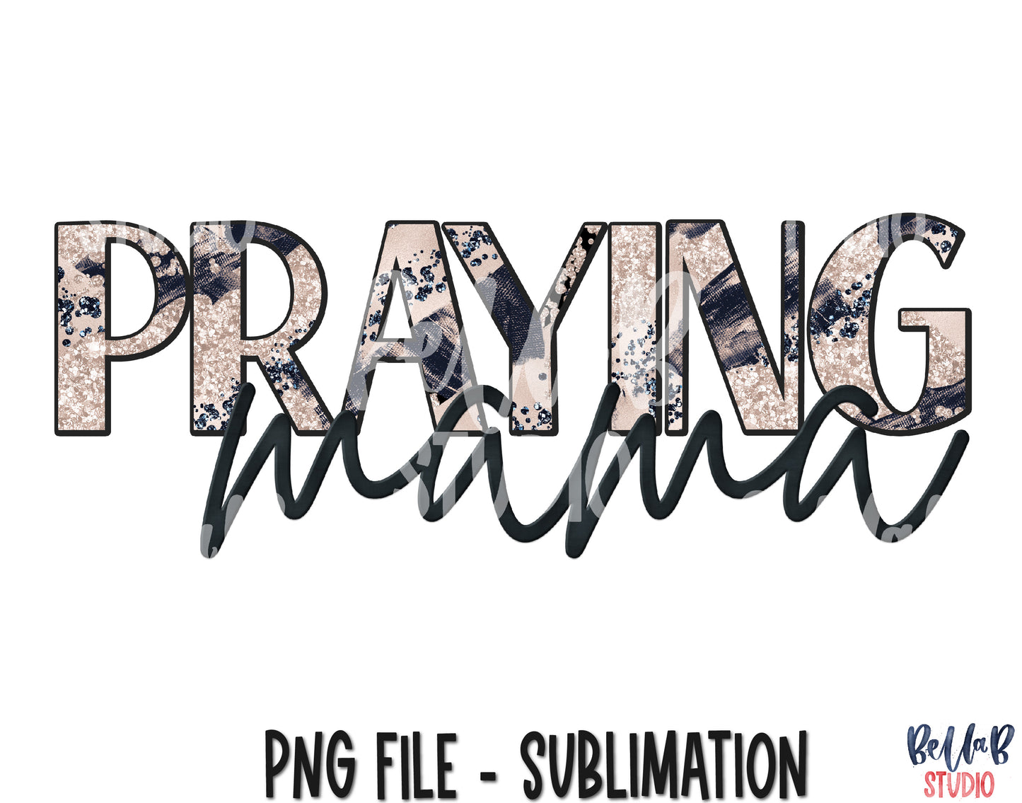 Praying Mama Sublimation Design