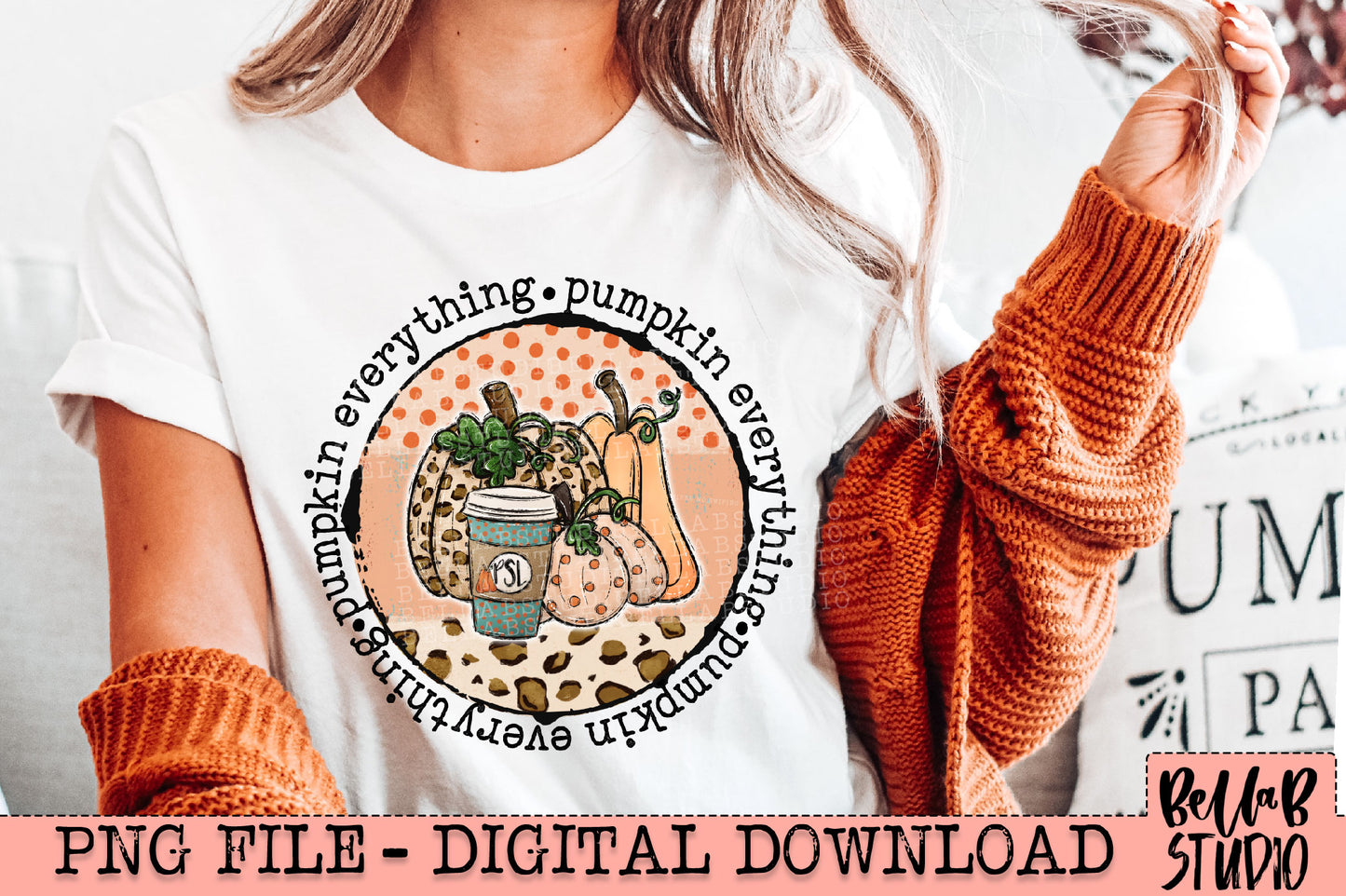 Pumpkin Everything PNG Design