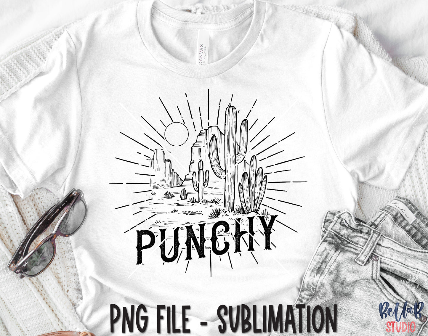 Punchy Desert Sublimation Design