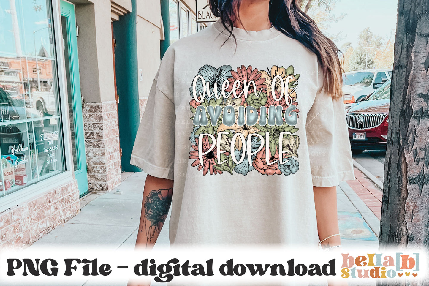 Queen Of Avoiding People PNG Design