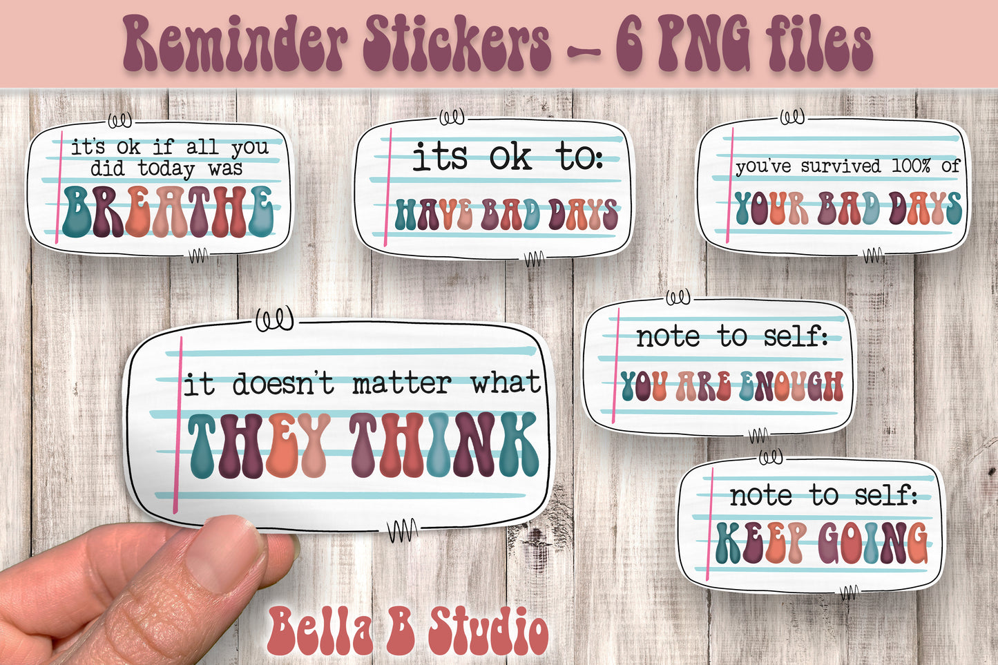 Self Love Reminder Stickers Bundle