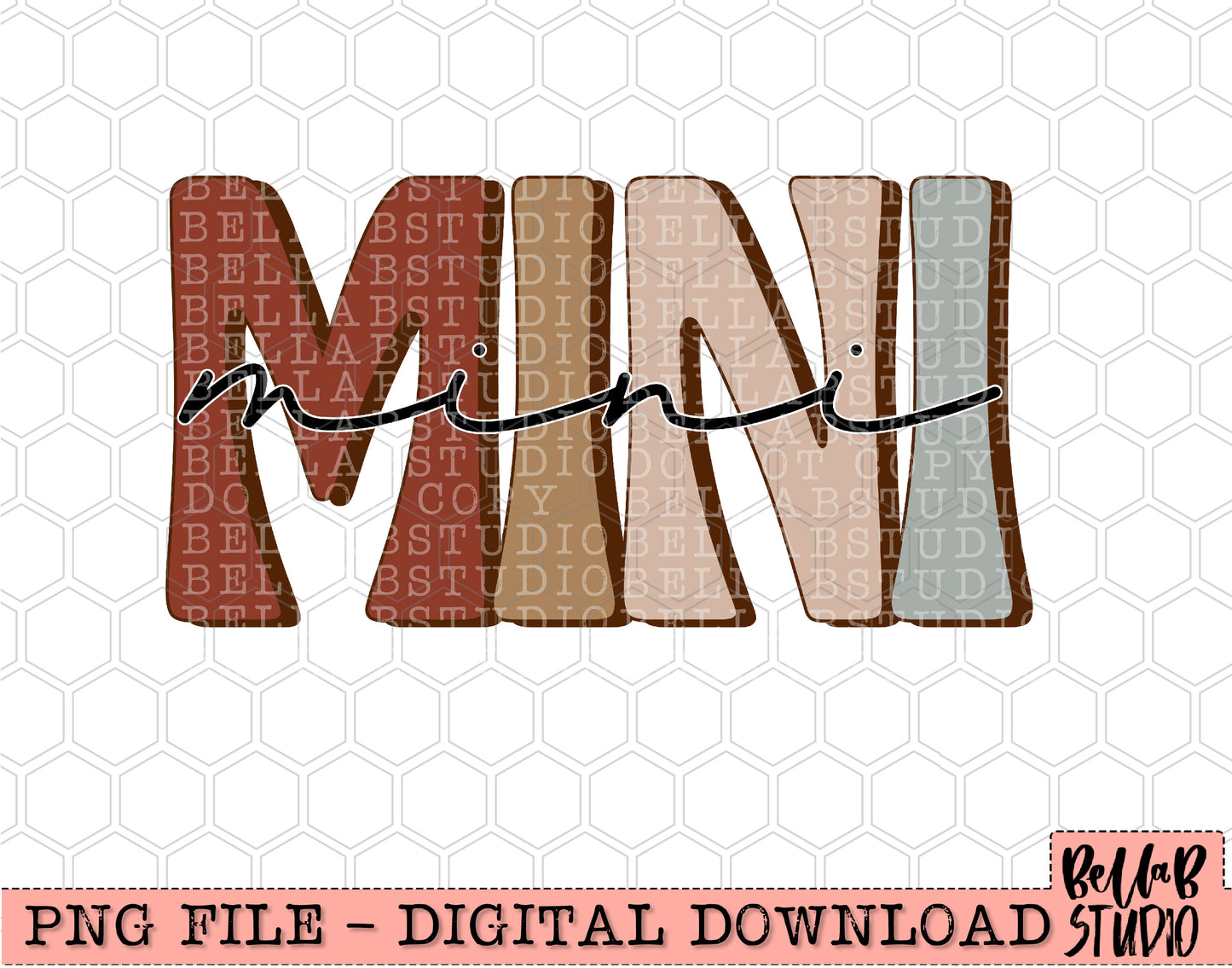 Neutral Retro Mini Sublimation Design