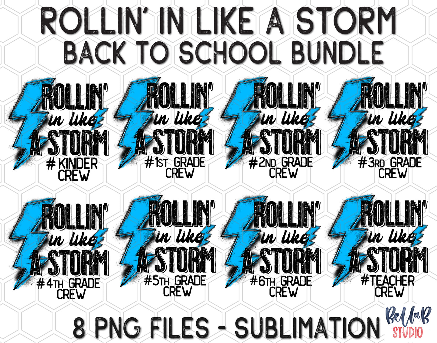 Rollin' In Like A Storm Blue Sublimation Bundle