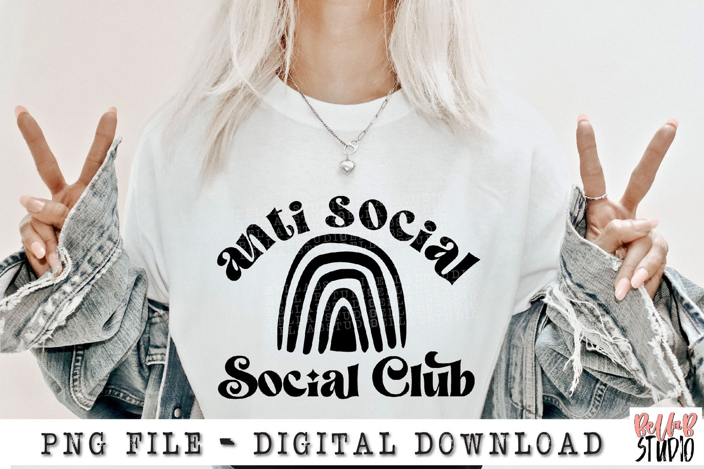 Anti Social Social Club PNG Sublimation Design