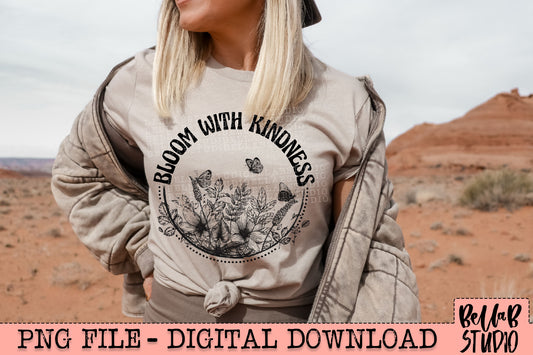 Bloom With Kindness Sublimation Design