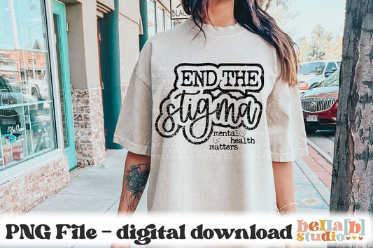 End The Stigma PNG Design